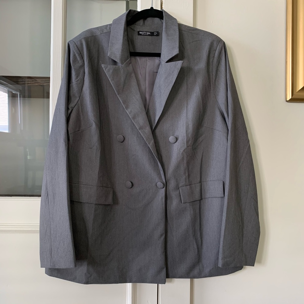 NASTY GAL DOUBLE BREASTED BLAZER